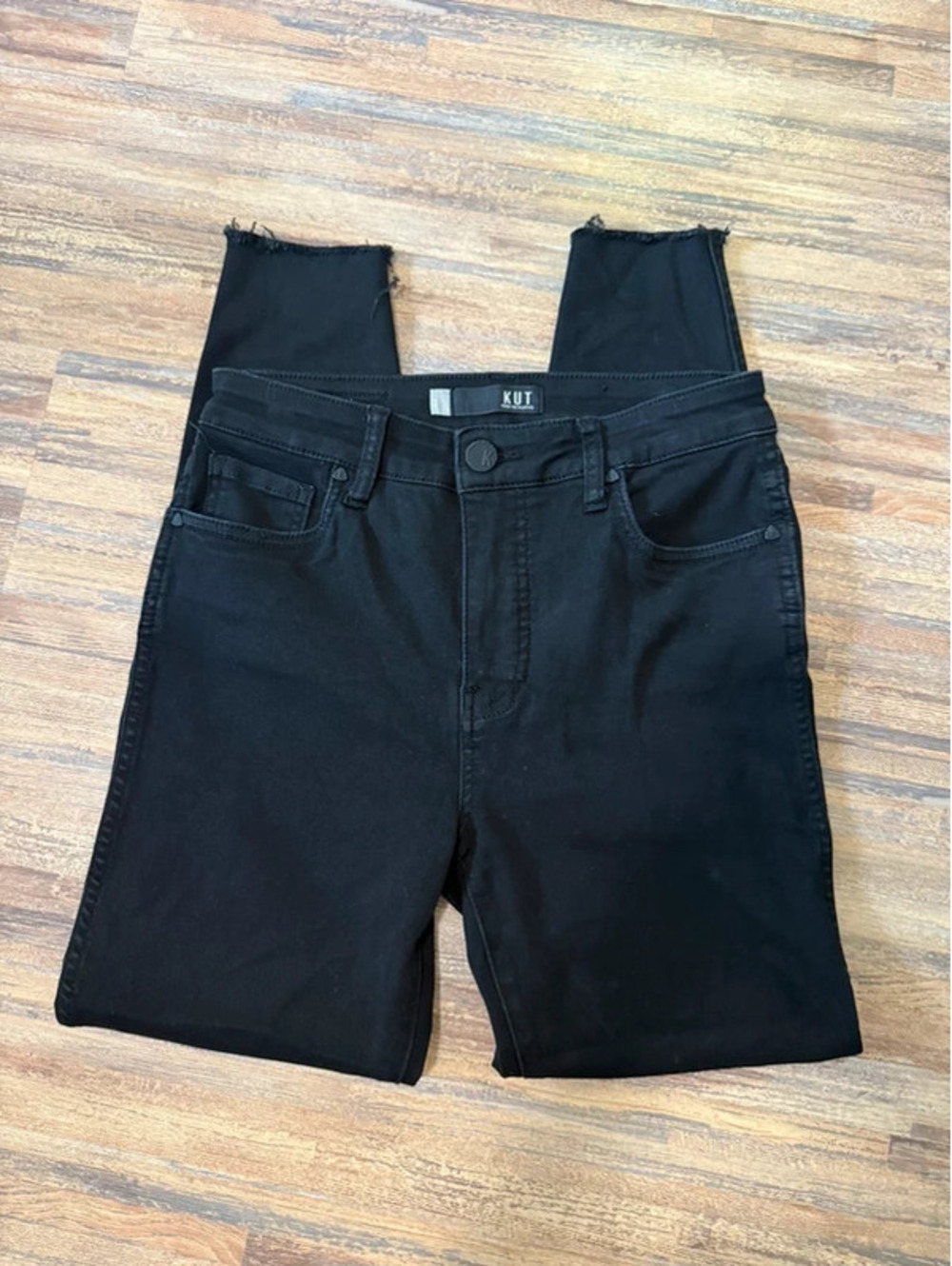 KUT from the Kloth Donna Fab ab ankle skinny jeans in black size 2